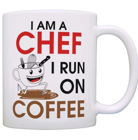I am a Chef I Run on Dad Mugs