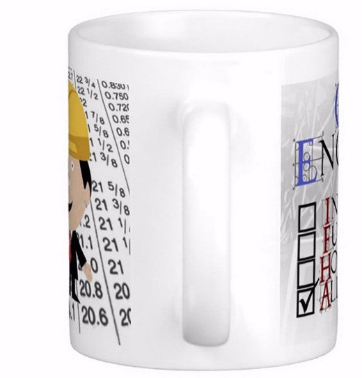 Civil Engineer White Coffee Mugs