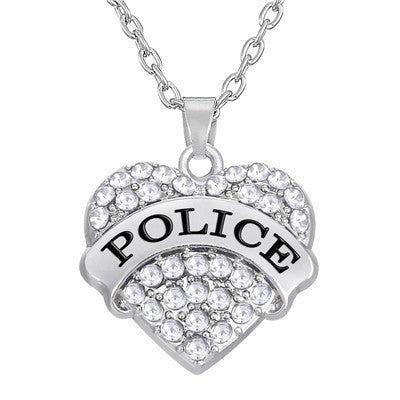Heart Police Pendant Necklace