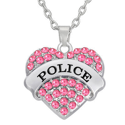 Heart Police Pendant Necklace