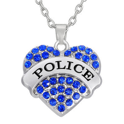 Heart Police Pendant Necklace