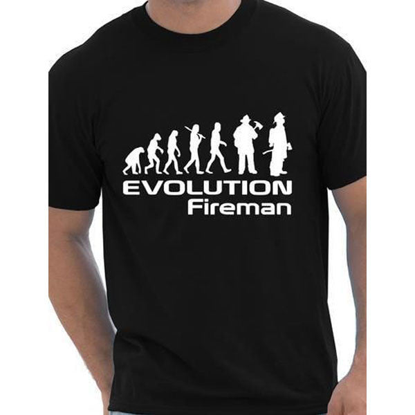 Evolution Of A Fireman T shirt
