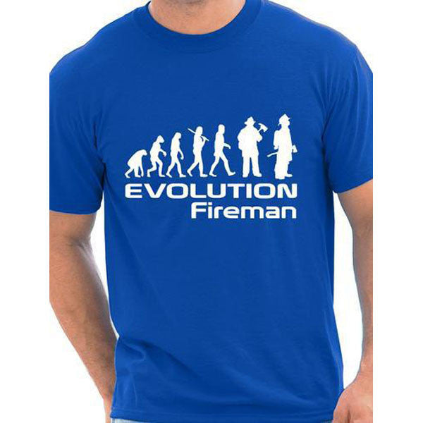 Evolution Of A Fireman T shirt