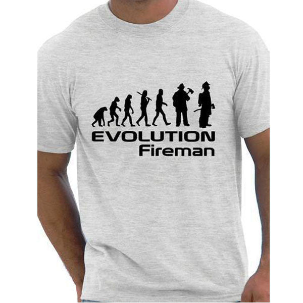 Evolution Of A Fireman T shirt