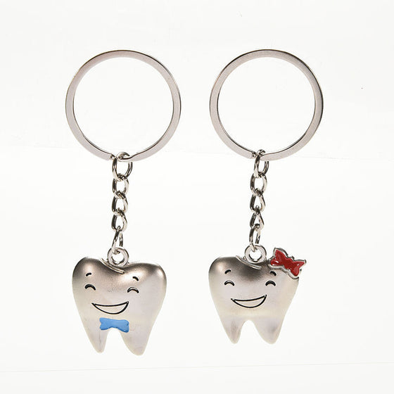 Steel Tooth Model Shape Key Chains