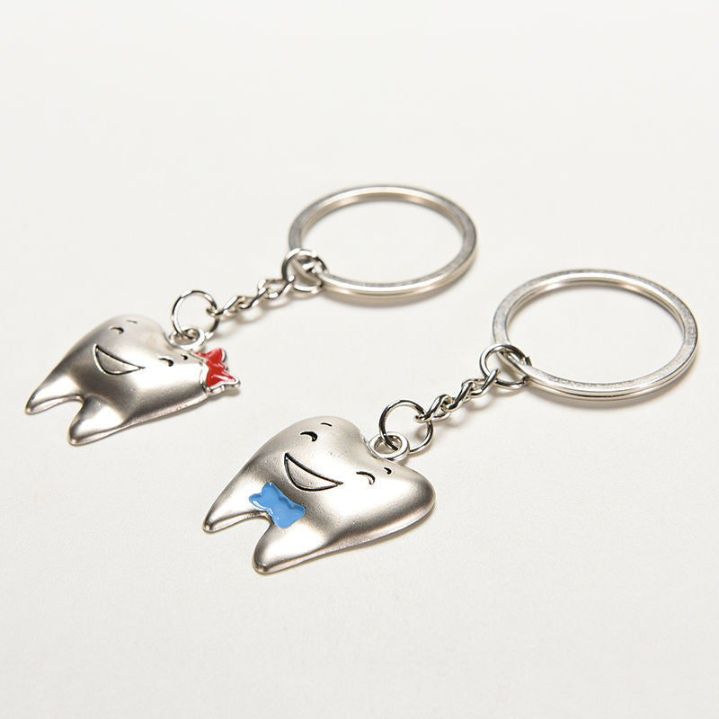 Steel Tooth Model Shape Key Chains