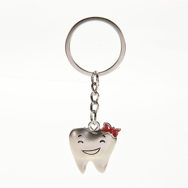 Steel Tooth Model Shape Key Chains