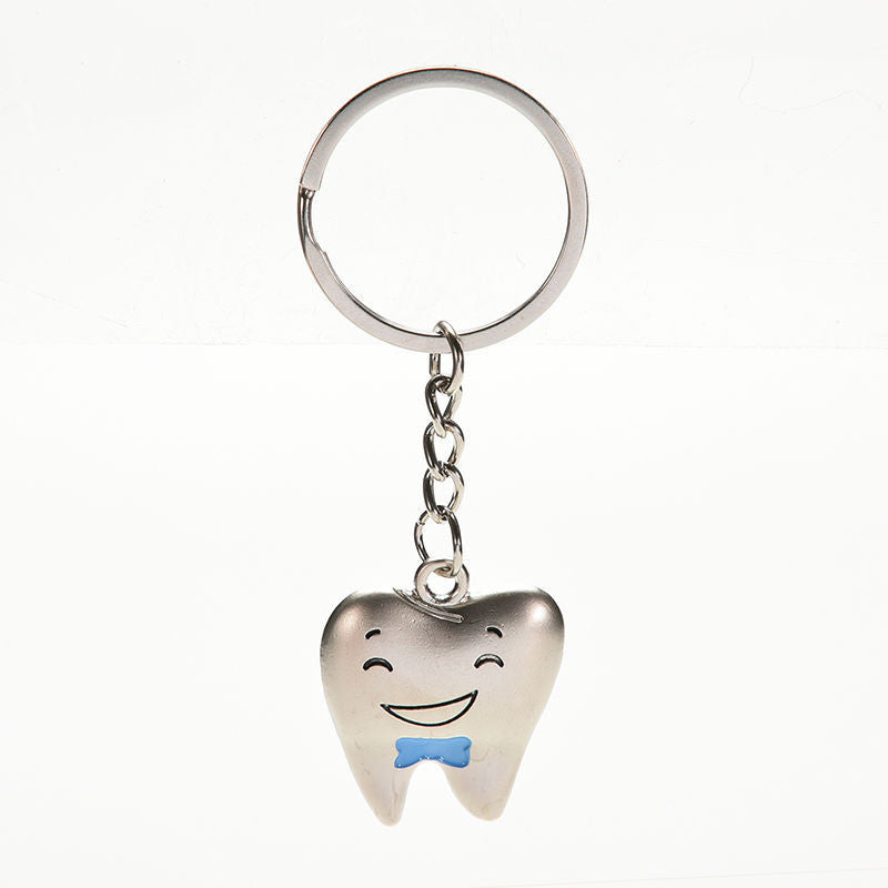 Steel Tooth Model Shape Key Chains