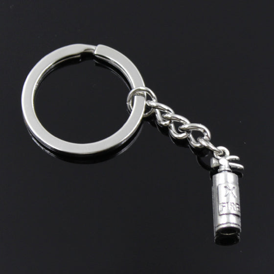 Vintage Fire Extinguisher Fireman Keychain