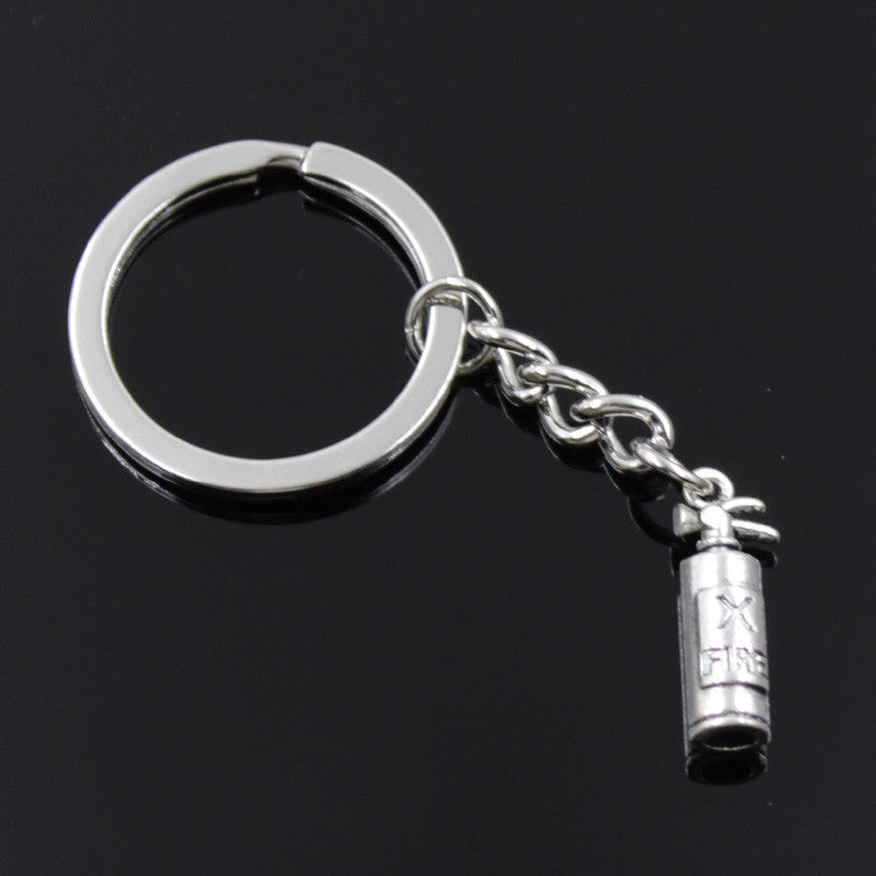 Vintage Fire Extinguisher Fireman Keychain