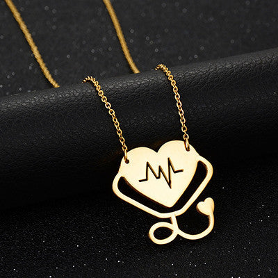 Nurse Doctor Chain Stethoscope Necklace