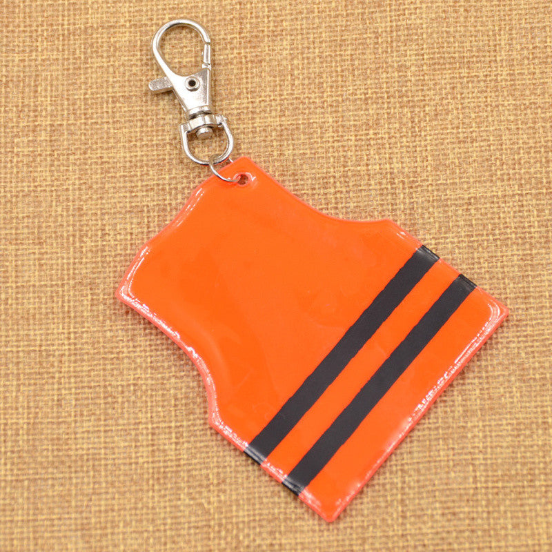 Police Vest Reflective Charm Keychain