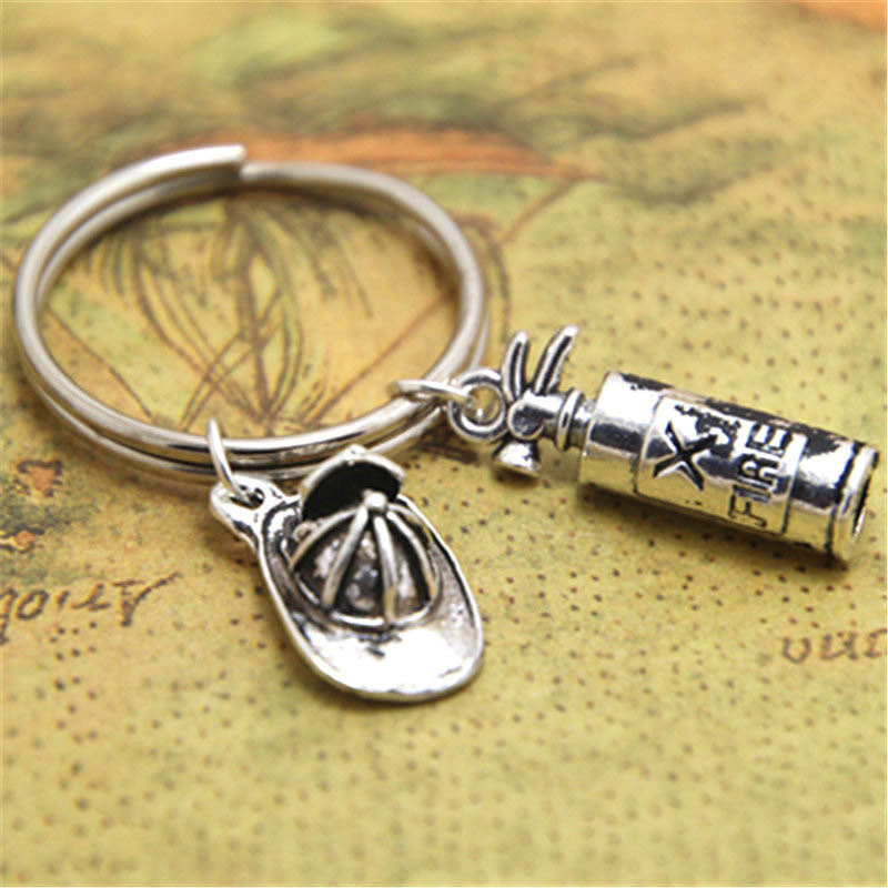 Charm Keychain Firefighter
