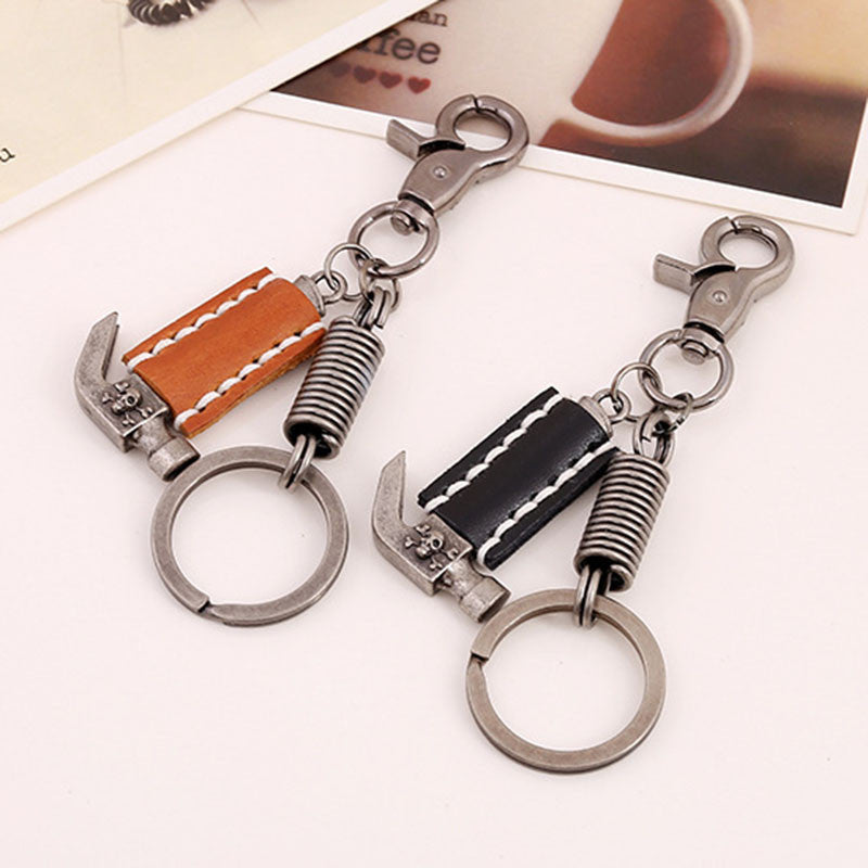 Charm Leather Accessories Engineer Keychains