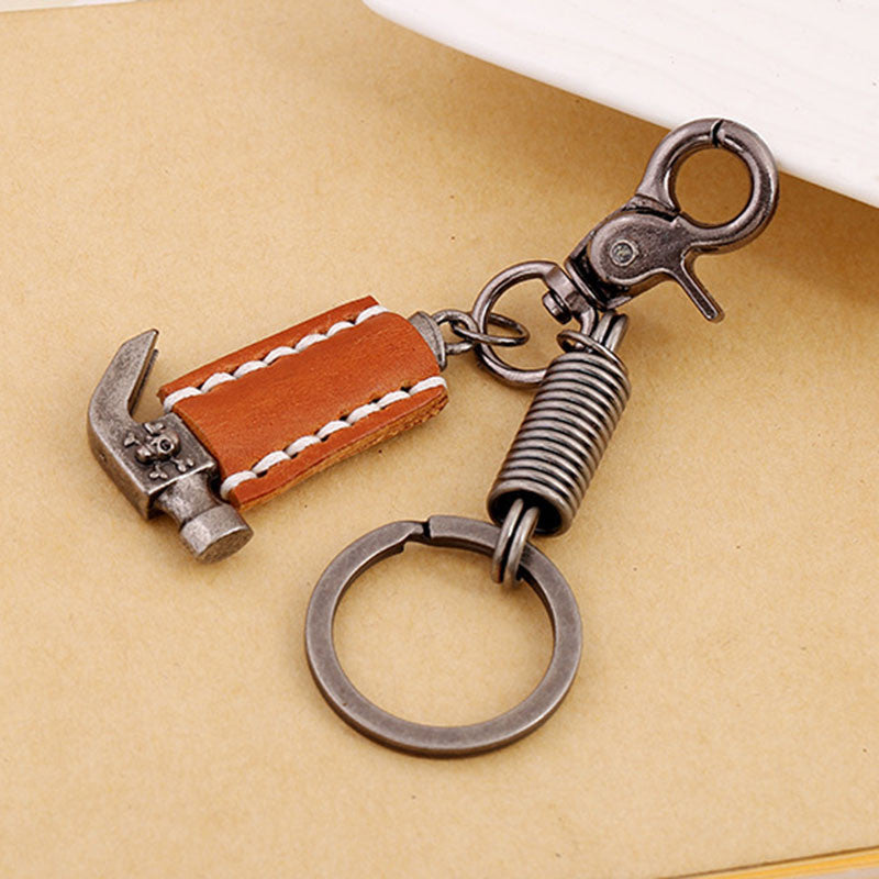 Charm Leather Accessories Engineer Keychains