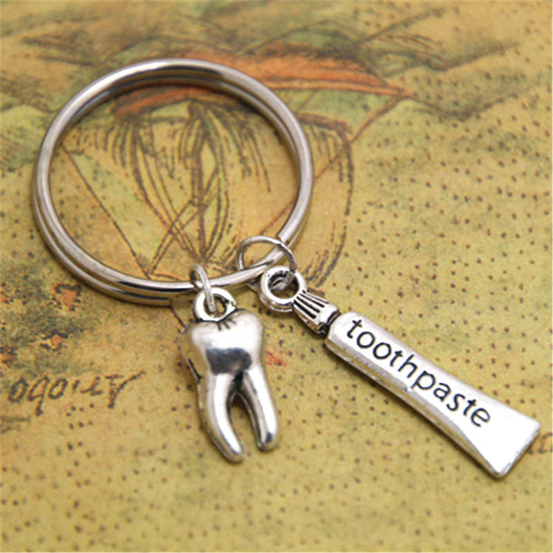 Hygienist Keychain Toothpaste Charm