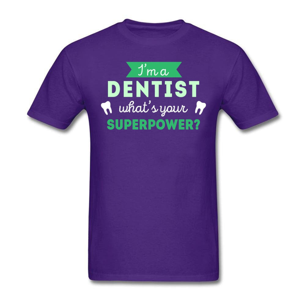 T Shirt Men Dentist Superpower
