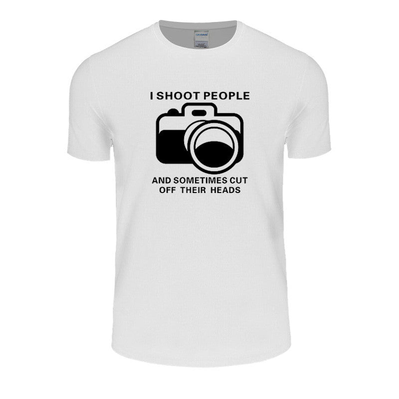 I Shoot People T-shirt Cotton