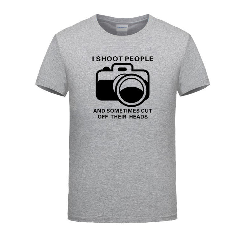 I Shoot People T-shirt Cotton