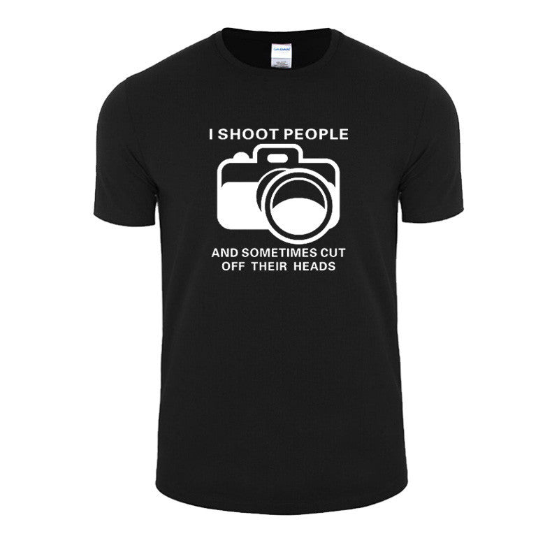 I Shoot People T-shirt Cotton