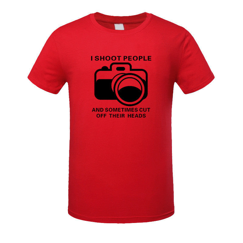 I Shoot People T-shirt Cotton