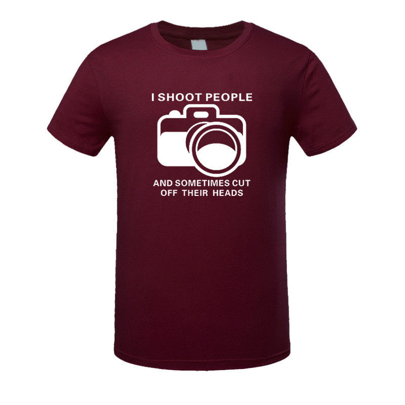 I Shoot People T-shirt Cotton