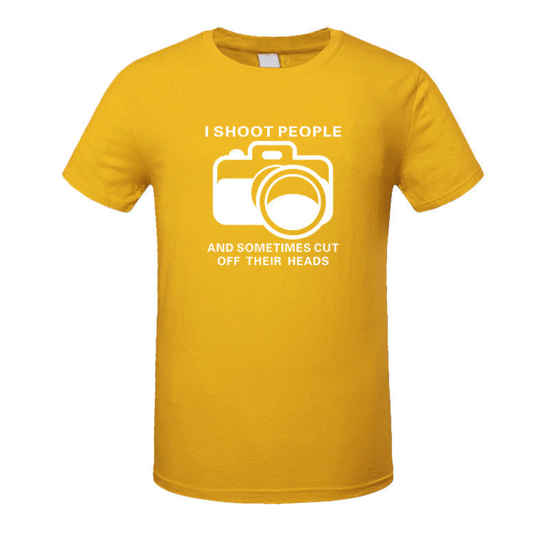I Shoot People T-shirt Cotton