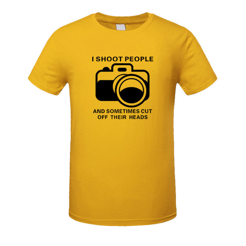 I Shoot People T-shirt Cotton