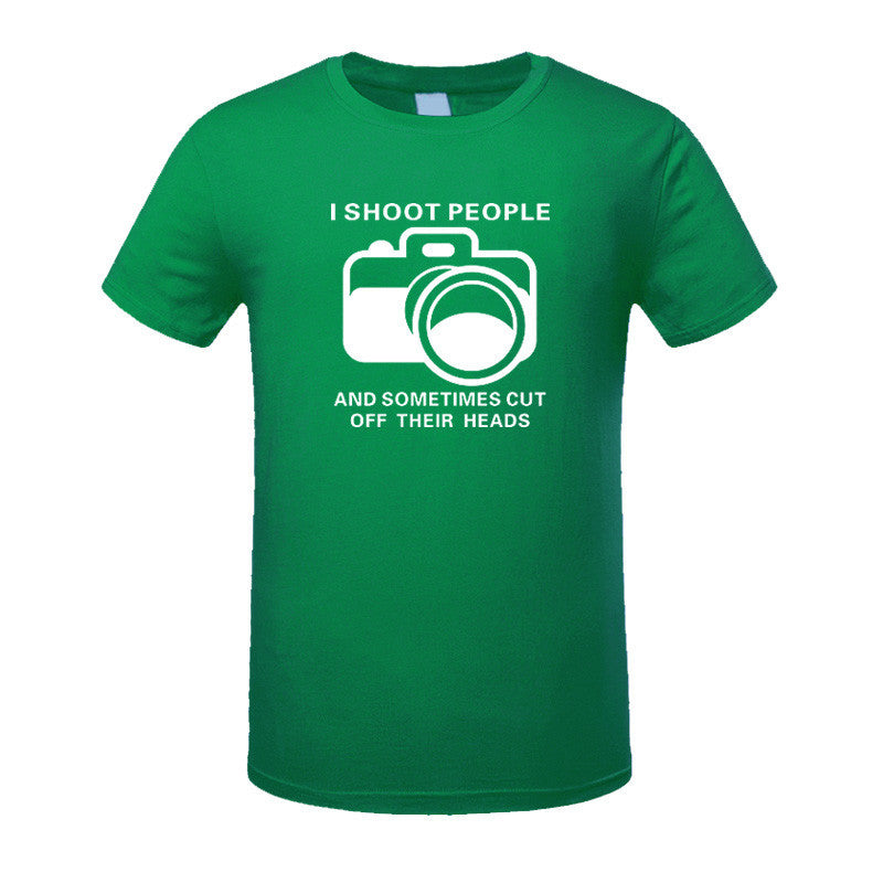 I Shoot People T-shirt Cotton