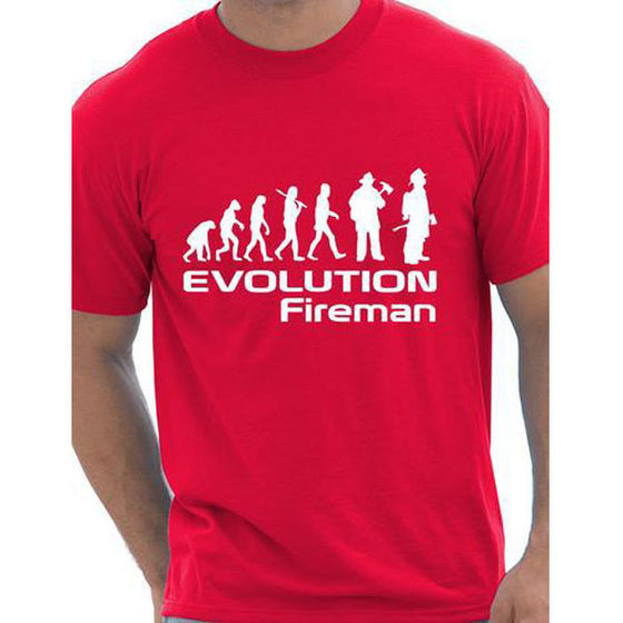 Evolution Of A Fireman T shirt