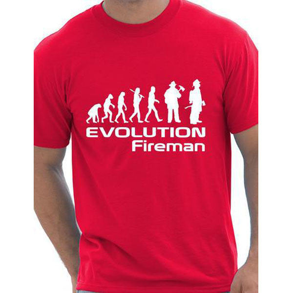 Evolution Of A Fireman T shirt