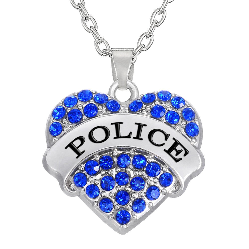 Heart Police Pendant Necklace