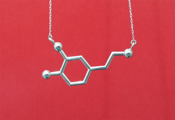 Serotonin Chemical Molecules Necklace